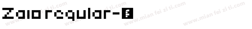 Zaio regular字体转换